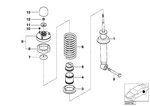 33531096095 - : Rear Coil Spring for BMW Image