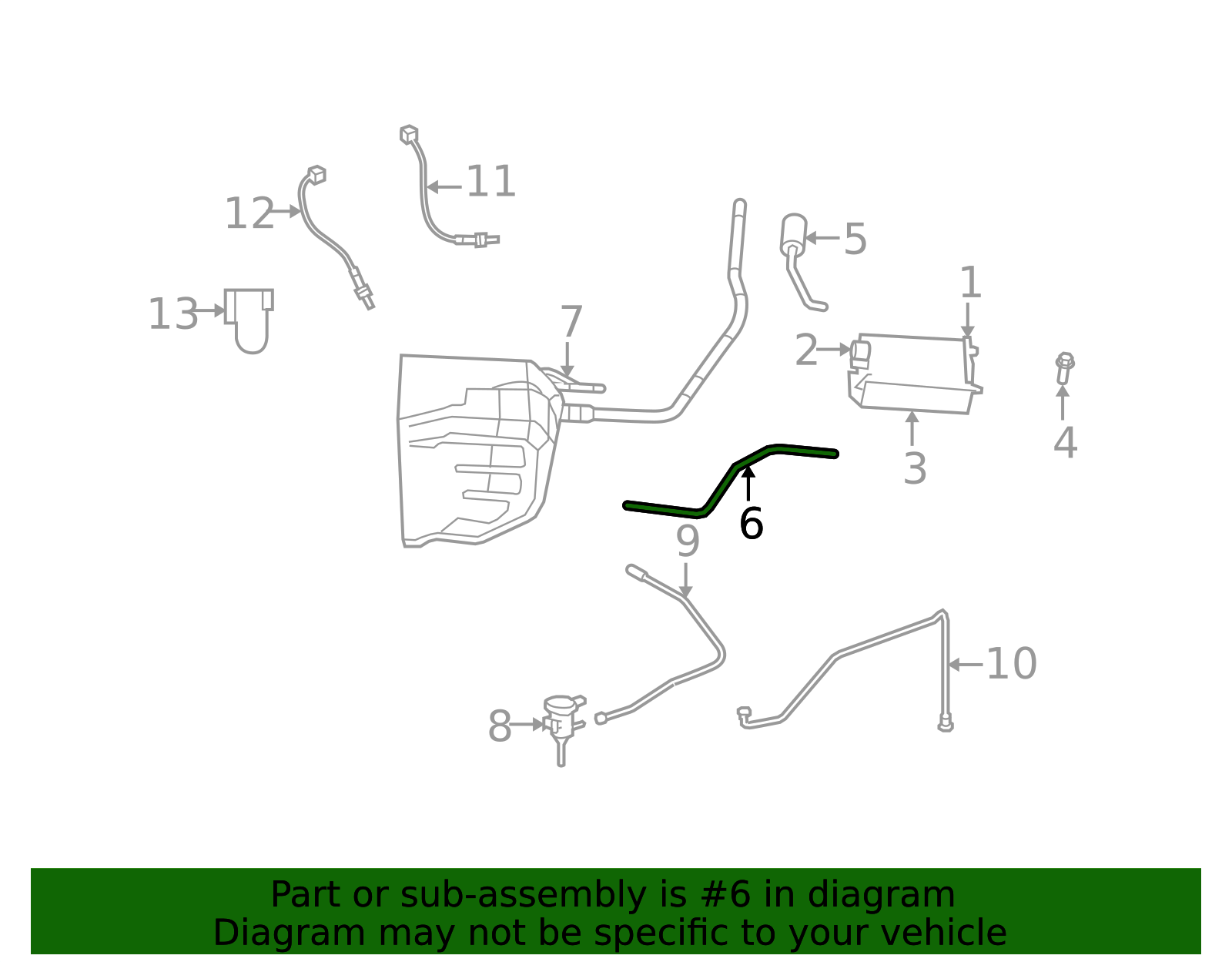 Canister Hose 52109788AG | Mopar Parts Canada