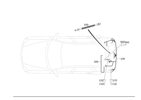 Rear End Main Cable Harness for 2003 Mercedes-Benz E320 #0