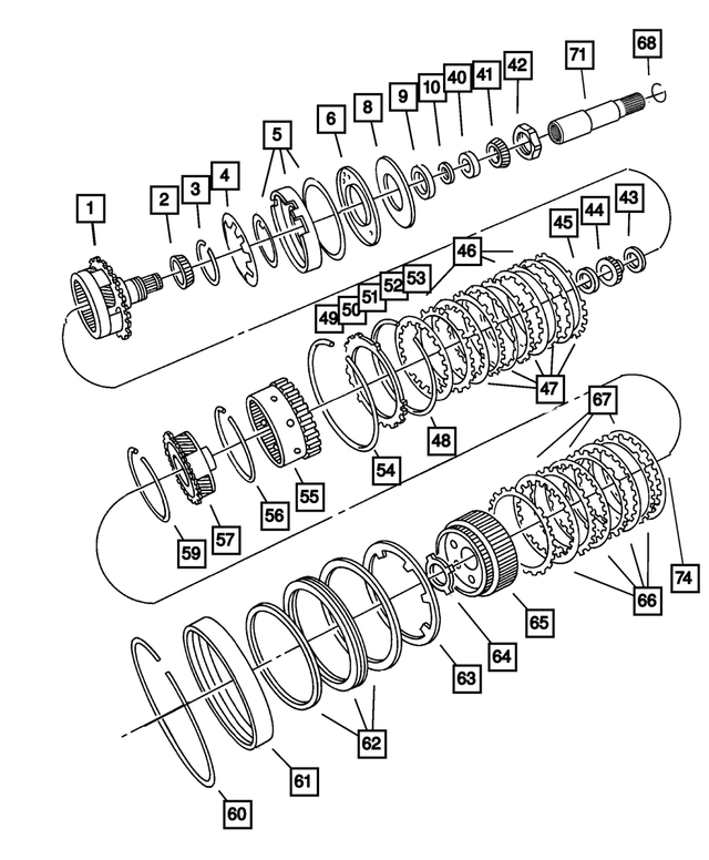 5101874AA - Automatic Transaxle 4 Speed: Planet Pinion Carrier And Bearing for Mopar Image image
