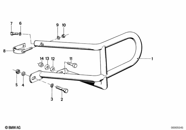 7119906181 - Frame and Mounting Parts: Hex Bolt - M8X25-8.8-ZNNIV for BMW-Motorrad Image
