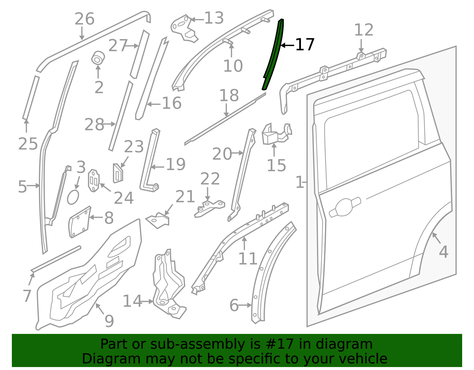 2011-2017 Nissan Quest Channel 82229-1JA0A | Nissan RVA