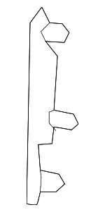 6556506080 - Body: Quarter Panel Filler for Lexus: ES250, ES300h, ES350 Image