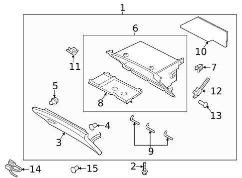 Glove Box for 2014 Lincoln MKZ #0