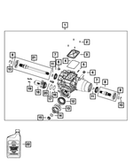 68383660AE - : Rear Differential Pump And Motor for Chrysler: 200 | Jeep: Cherokee Image