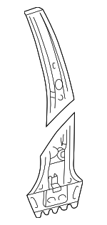 6130733050 - Body: Inner Pillar for Lexus: ES300, ES330 Image