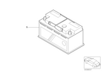 61217586962 - Vehicle Electrical System: Battery From Exide (Warranty Only) for BMW Image