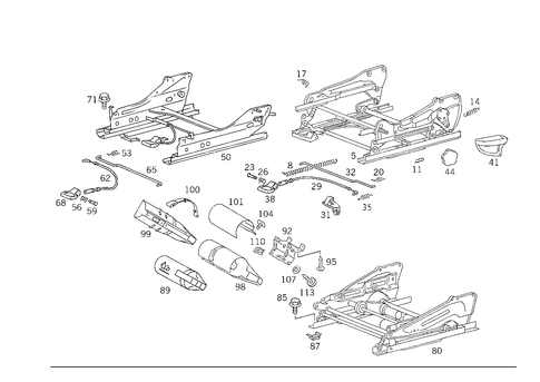 Seat Adjuster, Fire Extinguisher for 1993 Mercedes-Benz 400SEL #0
