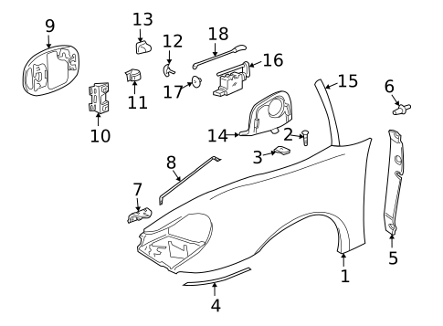 Fender & Components for 2012 Porsche Boxster #0