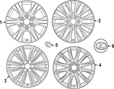 Covers & Trim for 2024 Lexus LX600 #0