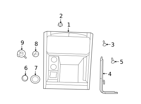 Front Console for 2010 Dodge Grand Caravan #0