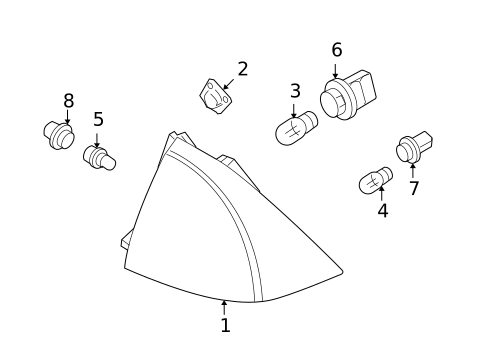 Tail Lamps for 2007 Ford Fusion #0
