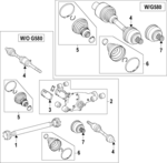 4653302001 - Driveline &amp; Axles: Cv Joint Boot Kit for Mercedes-Benz Image