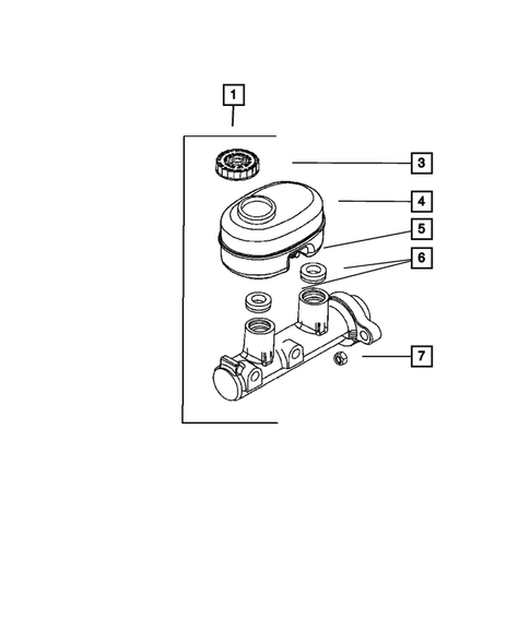 Brake Master Cylinder for 2007 Dodge Ram 3500 #1