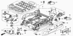 90101SDBA71 - Interior/Bumper: SCREW, LINK COVER for Honda Image