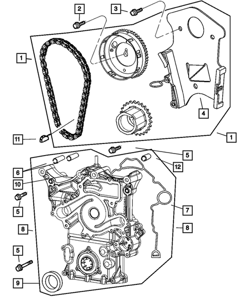 Timing Belt and Cover for 2006 Dodge Ram 1500 #0