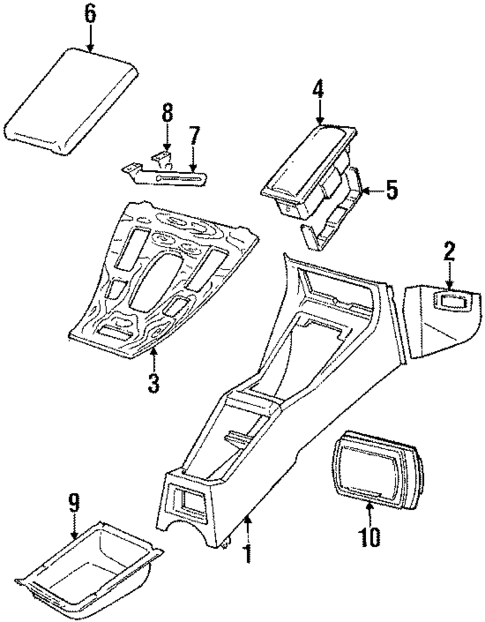 Center Console for 1990 Jaguar XJS #0