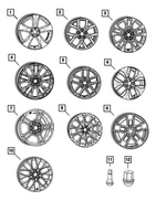 68625678AA - Wheels: Aluminum Wheel for Mopar Image