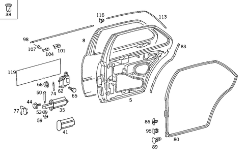 Rear Doors for 1993 Mercedes-Benz 400SEL #0