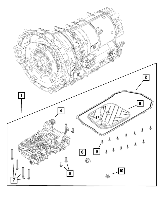 R8448223AA - Transmission: Transmission Valve Body &amp; Control Unit, Remanufactured for Mopar Image image