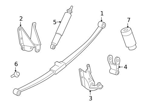 Rear Suspension for 2002 Lincoln Blackwood #1