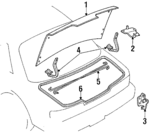8483035F00 - : Weatherstrip for Nissan: 240SX Image