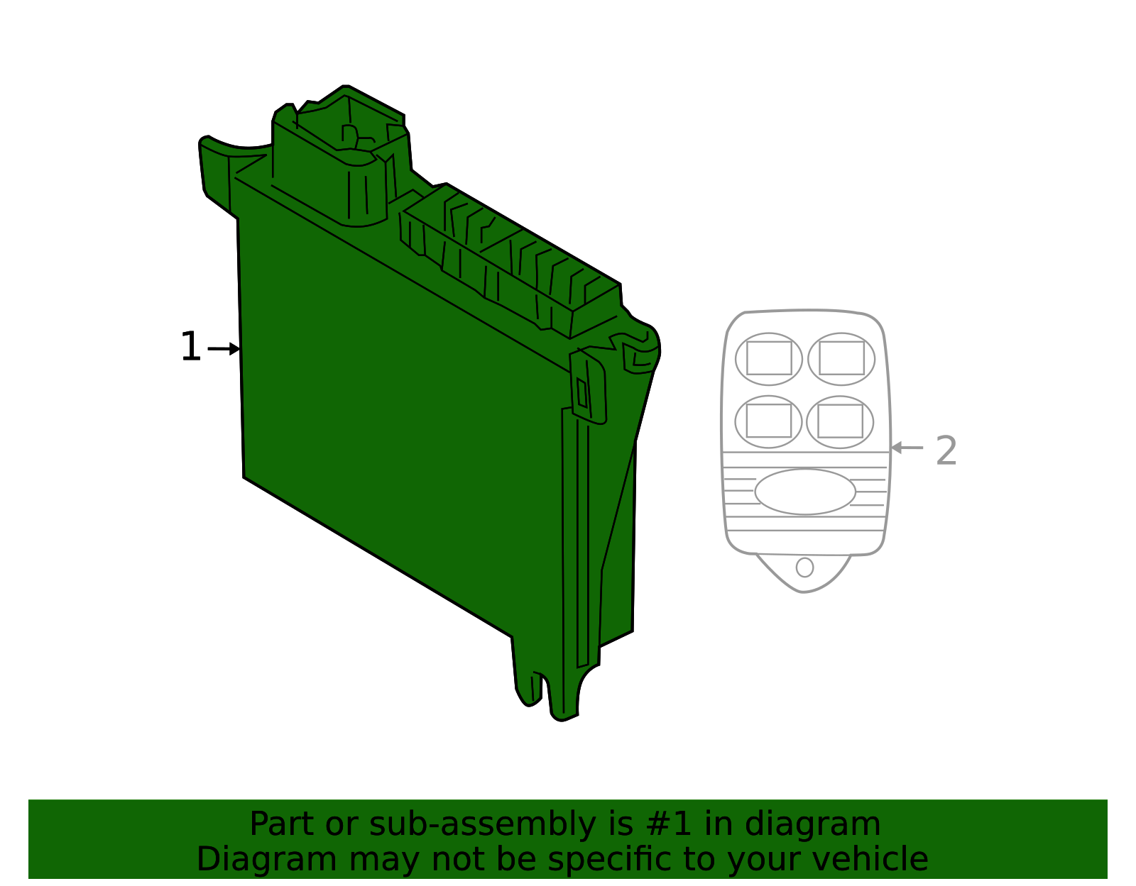 2008 Ford Driver's Door Radio Remote Control Module 8W7Z-15K602-A | OEM ...