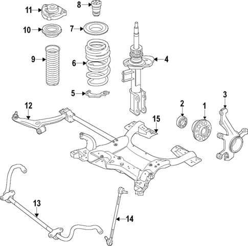 Front Suspension for 2018 INFINITI QX30 #0