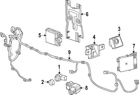 Electrical Components for 2024 Chevrolet Traverse #1