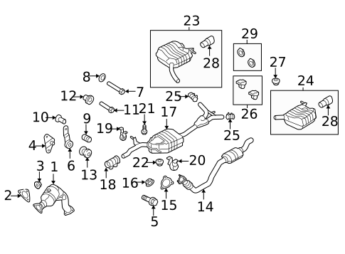 Exhaust Components for 2014 Audi allroad #0