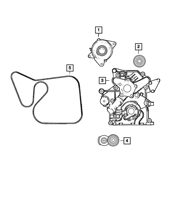 5037036AJ - Electrical: Timing Case Cover for Mopar Image