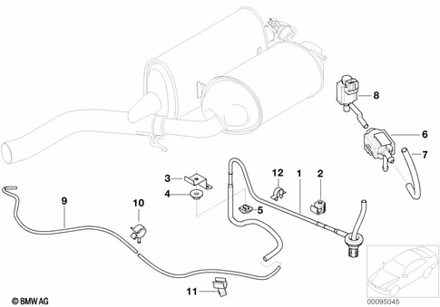 Exhaust System, Rear for 2005 BMW 750i #1