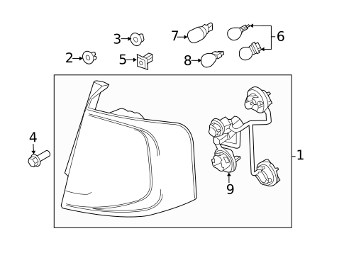 Tail Lamps for 2012 Ford Edge #0