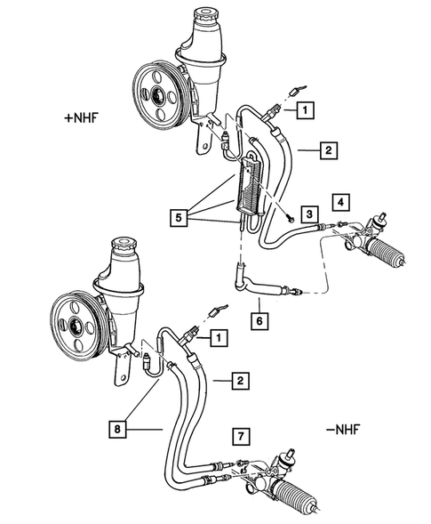 Power Steering Hoses for 2003 Dodge Durango #2