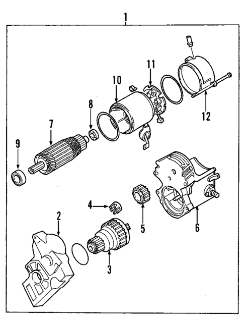 Starter for 2001 Isuzu VehiCROSS #0