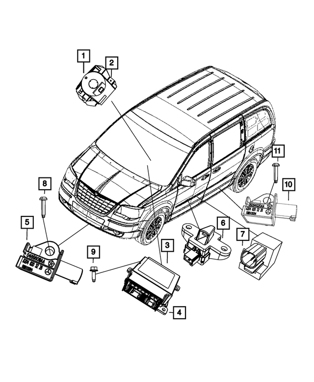 5109184AD - Restraints: Occupant Restraint Module Bracket for Mopar Image image