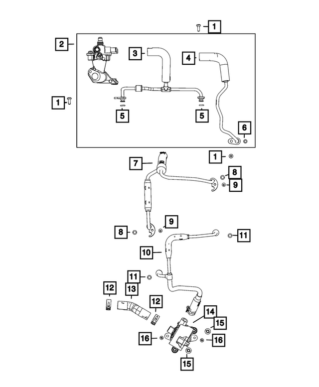 68505030AA - : Coolant Tube O Ring for Mopar Image