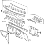 10410068 - Body: Sound Absorber for Buick: Regal | Chevrolet: Lumina | Oldsmobile: Cutlass Supreme | Pontiac: Grand Prix Image