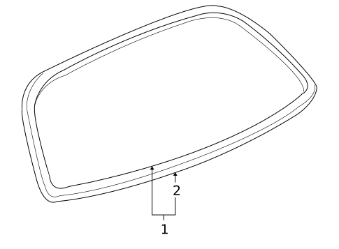 Glass & Hardware - Back for 1999 Chevrolet Corvette #0