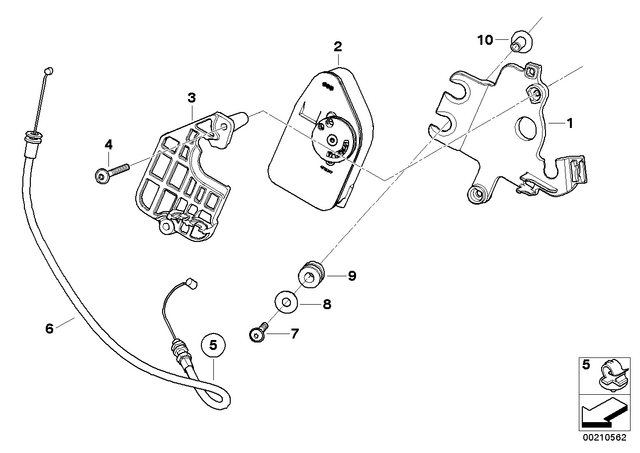 18307717857 - : Bowden Cable              for BMW-Motorrad Image