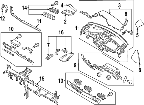 Instrument Panel for 2022 Hyundai Sonata #1