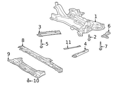 Suspension Mounting for 2011 Lexus CT200h #0