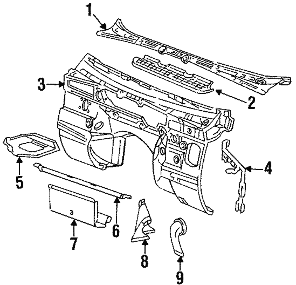 Dash Panel Support - BMW (51718151141)