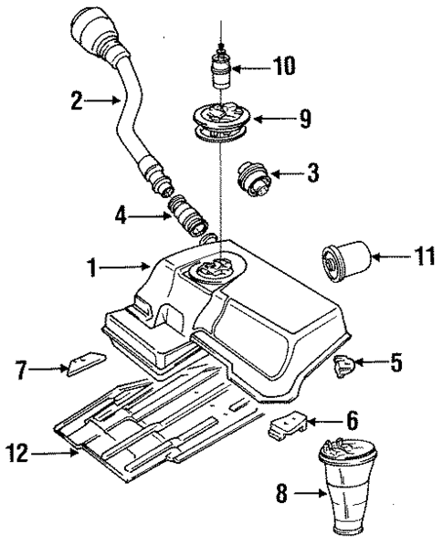 Fuel System Components for 1993 Audi V8 Quattro #0
