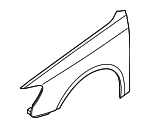 8V5821105A - Body: Fender for Audi Image