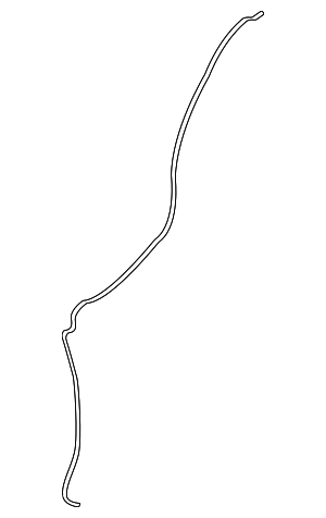 9J70031047 - : Washer Hose for Kia: Amanti, Borrego, Cadenza, Carnival, EV6, EV9, Forte, Forte Koup, Forte5, K4, K5, K900, Niro, Niro EV, Optima, Rio, Rio5, Sedona, Seltos, Sorento, Soul, Soul EV, Spectra, Spectra5, Sportage, Stinger, Telluride Image