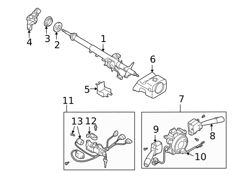 Ignition Lock for 2004 Subaru Baja #0