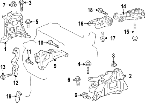 Engine & Trans Mounting for 2023 Toyota GR Corolla #0