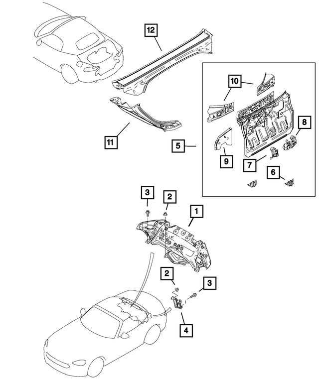 68332687AA - : Latch Bracket for Mopar Image