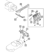 68332501AA - : Latch Bracket for Mopar Image